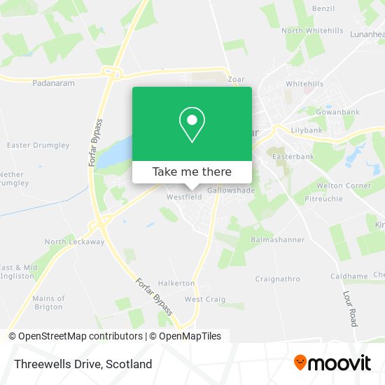 Threewells Drive map
