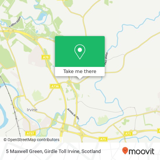 5 Maxwell Green, Girdle Toll Irvine map