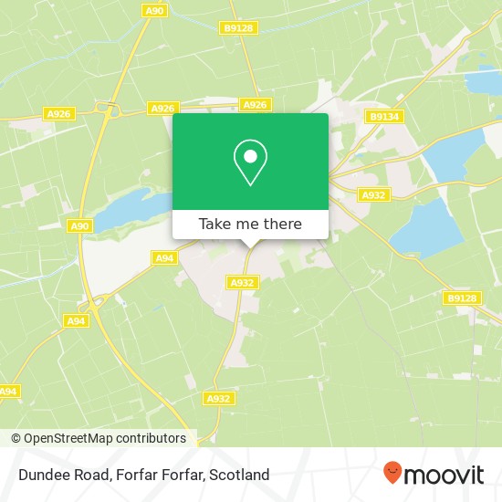 Dundee Road, Forfar Forfar map