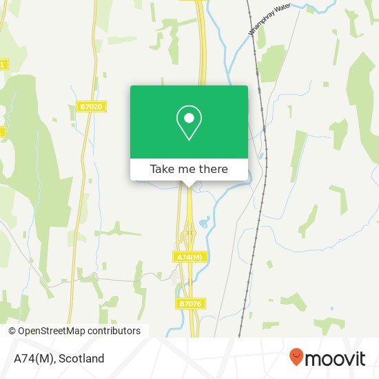 A74(M), Johnstonebridge Lockerbie map