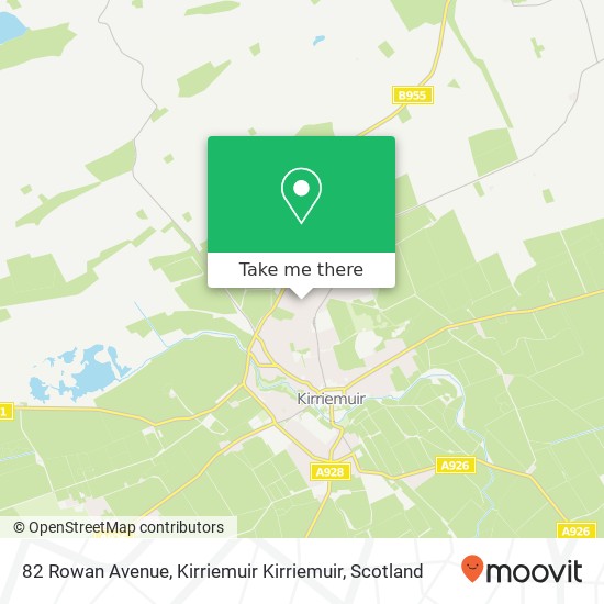 82 Rowan Avenue, Kirriemuir Kirriemuir map