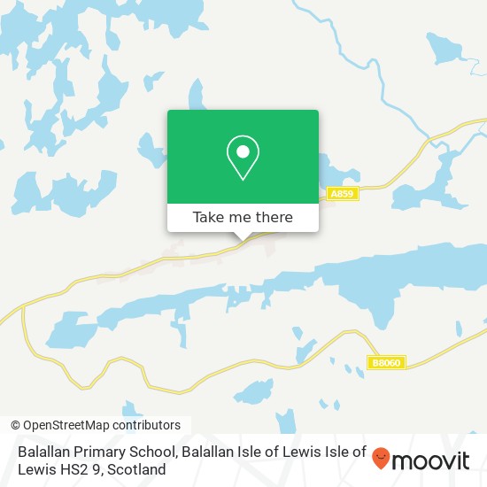 Balallan Primary School, Balallan Isle of Lewis Isle of Lewis HS2 9 map
