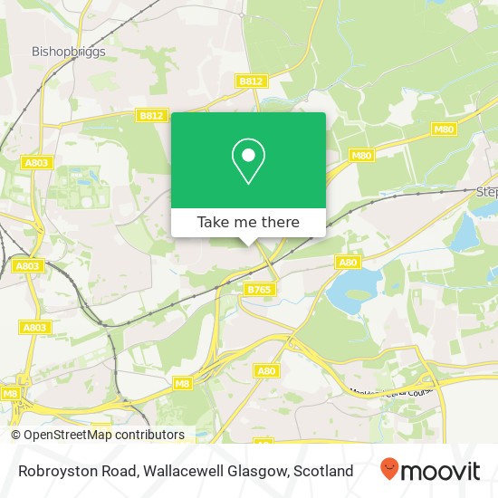 Robroyston Road, Wallacewell Glasgow map