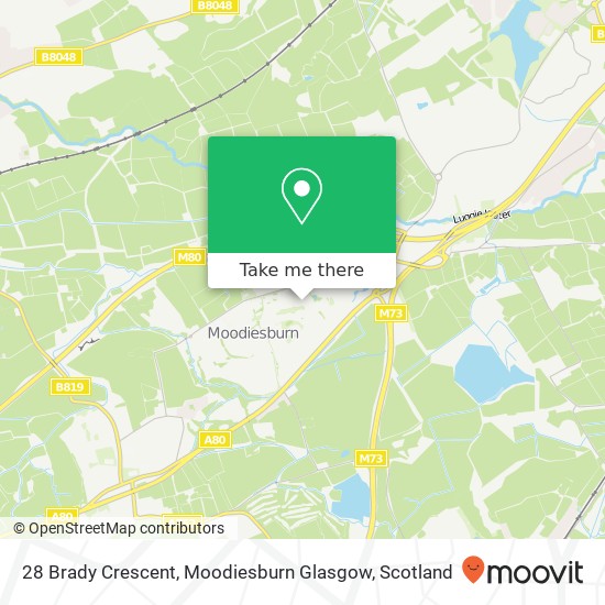 28 Brady Crescent, Moodiesburn Glasgow map