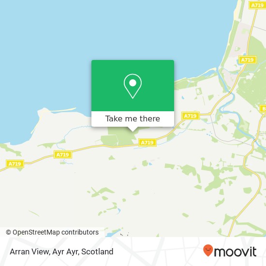 Arran View, Ayr Ayr map