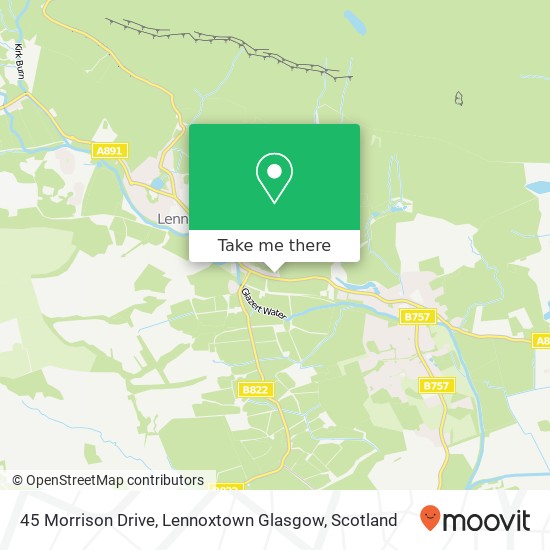 45 Morrison Drive, Lennoxtown Glasgow map