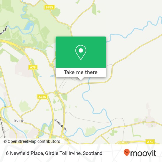 6 Newfield Place, Girdle Toll Irvine map