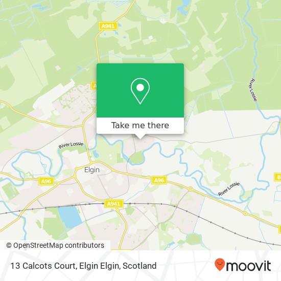 13 Calcots Court, Elgin Elgin map