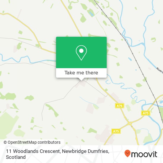 11 Woodlands Crescent, Newbridge Dumfries map