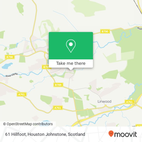 61 Hillfoot, Houston Johnstone map