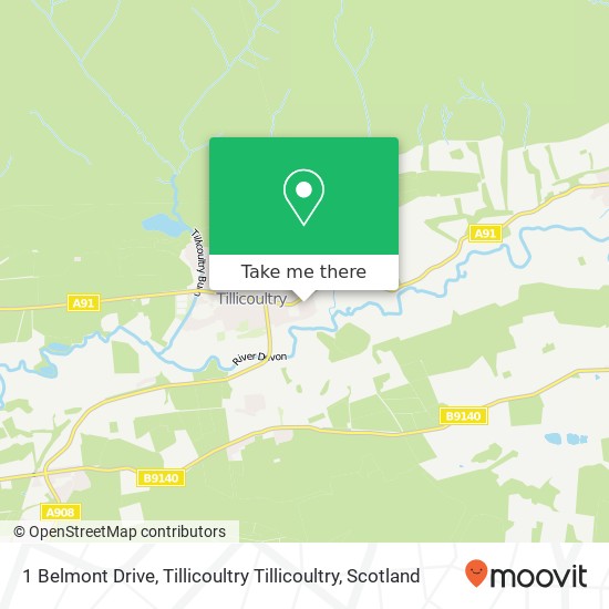 1 Belmont Drive, Tillicoultry Tillicoultry map