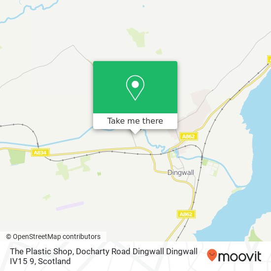 The Plastic Shop, Docharty Road Dingwall Dingwall IV15 9 map