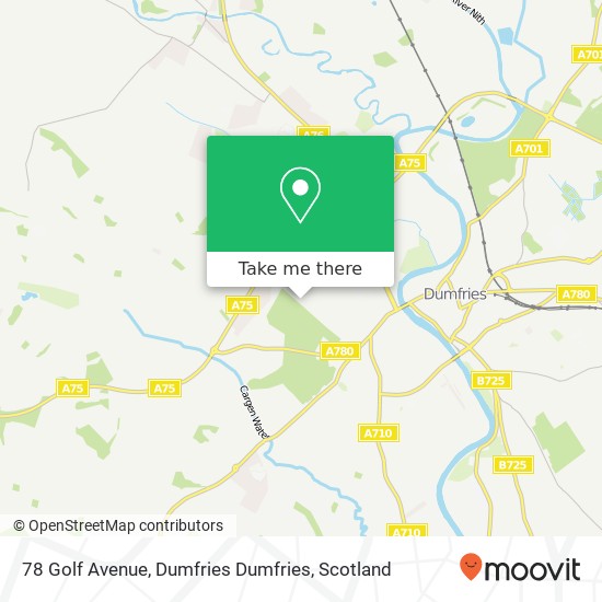 78 Golf Avenue, Dumfries Dumfries map