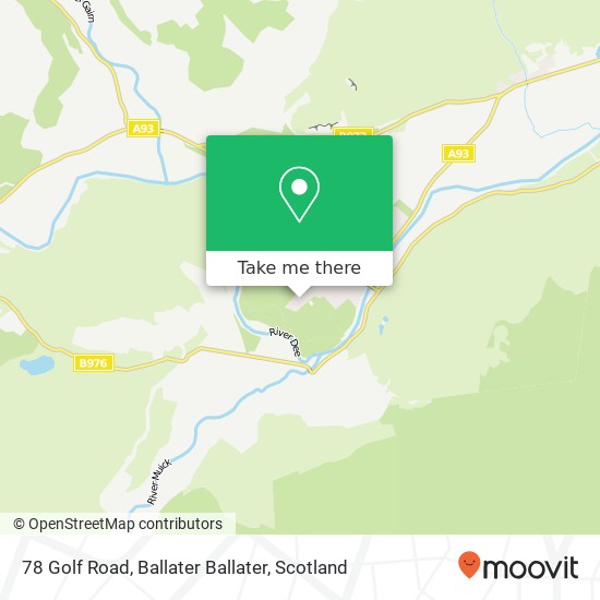 78 Golf Road, Ballater Ballater map