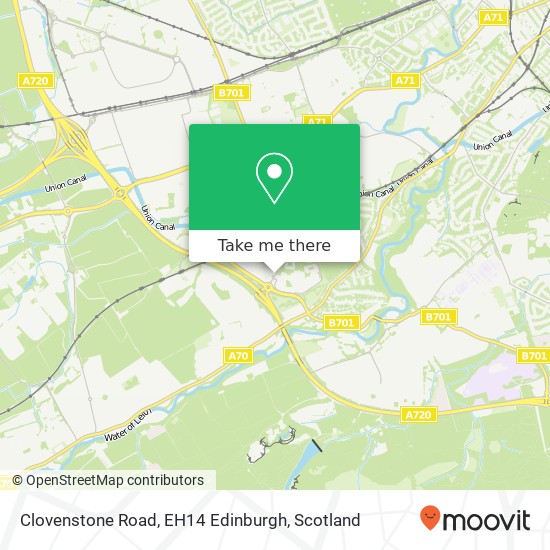 Clovenstone Road, EH14 Edinburgh map