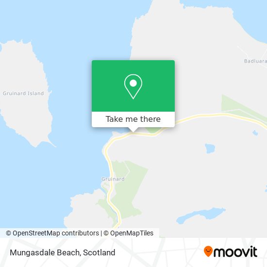 Mungasdale Beach map