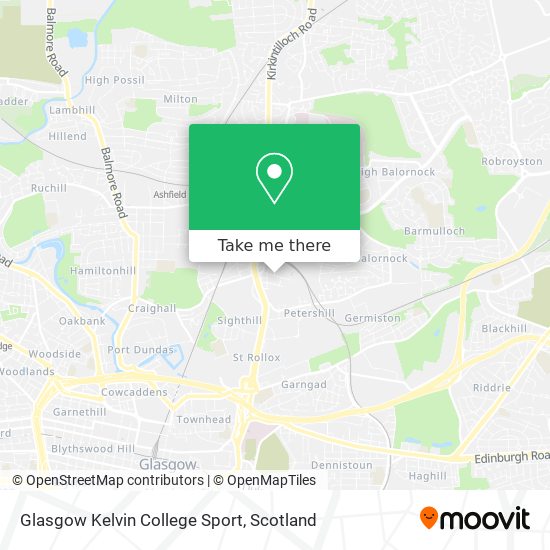 Glasgow Kelvin College Sport map