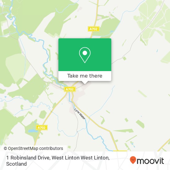 1 Robinsland Drive, West Linton West Linton map