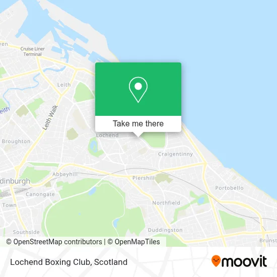 Lochend Boxing Club map