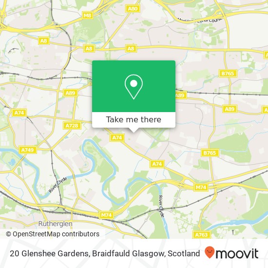20 Glenshee Gardens, Braidfauld Glasgow map