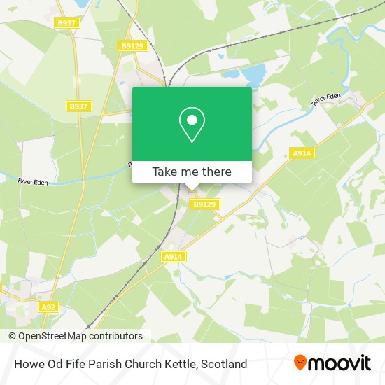 Howe Od Fife Parish Church Kettle map