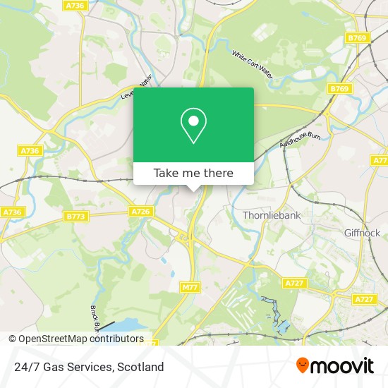 24/7 Gas Services map