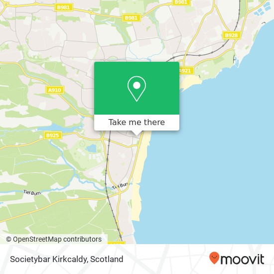 Societybar Kirkcaldy map