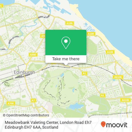 Meadowbank Valeting Center, London Road Eh7 Edinburgh EH7 6AA map