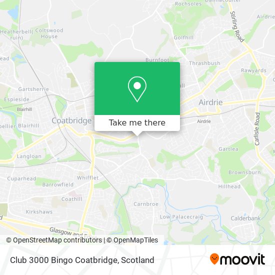 Club 3000 Bingo Coatbridge map
