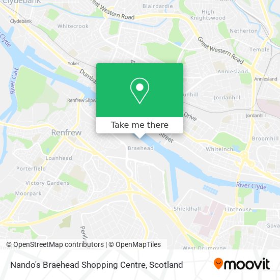 Nando's Braehead Shopping Centre map