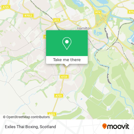 Exiles Thai Boxing map