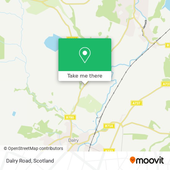 Dalry Road map