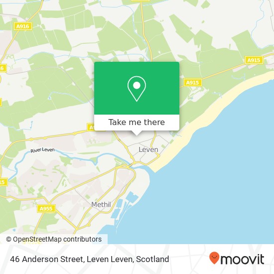 46 Anderson Street, Leven Leven map