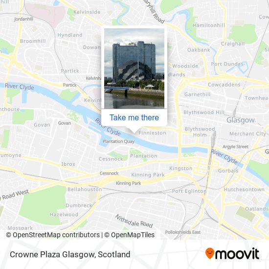Crowne Plaza Glasgow map