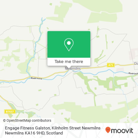 Engage Fitness Galston, Kilnholm Street Newmilns Newmilns KA16 9HD map