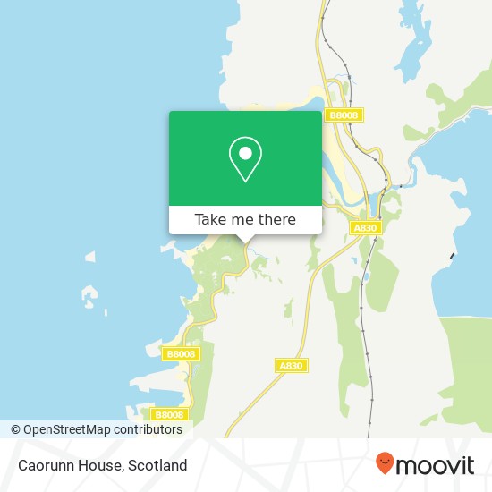 Caorunn House map