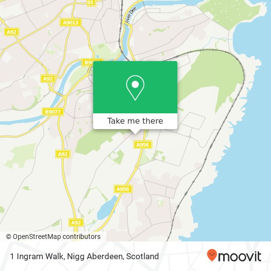 1 Ingram Walk, Nigg Aberdeen map
