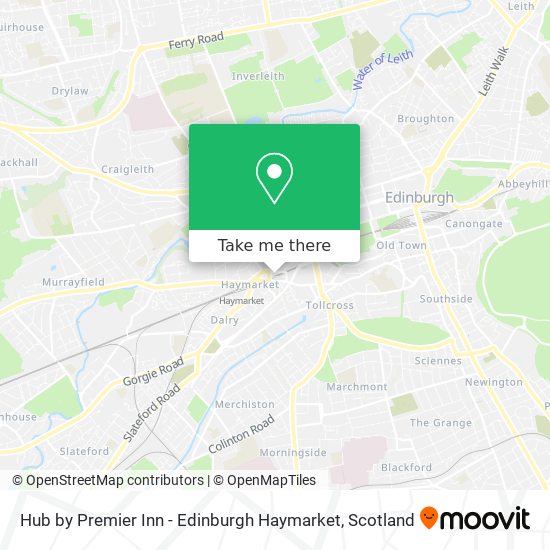 Hub by Premier Inn - Edinburgh Haymarket map