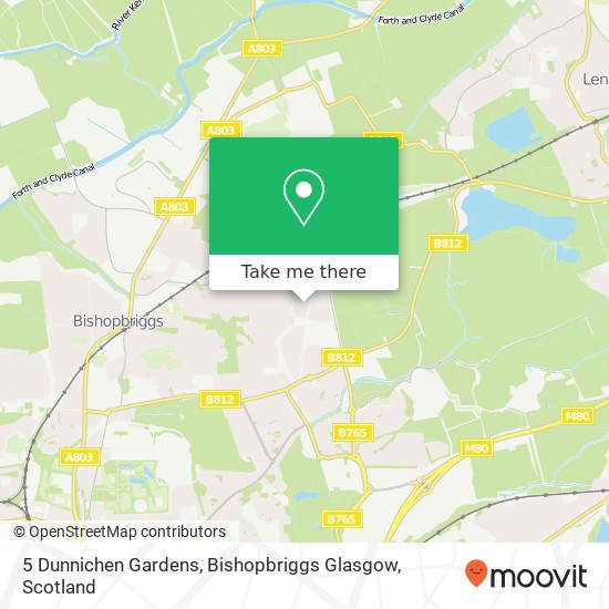 5 Dunnichen Gardens, Bishopbriggs Glasgow map