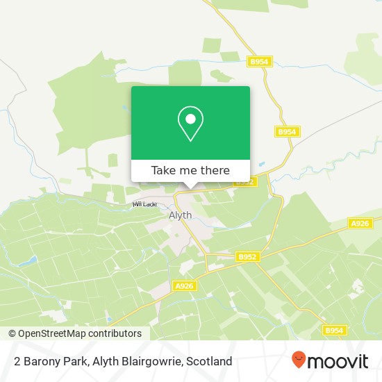 2 Barony Park, Alyth Blairgowrie map