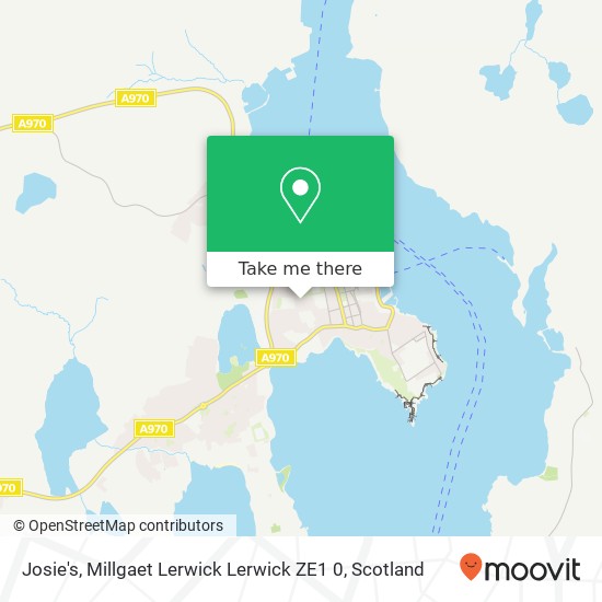 Josie's, Millgaet Lerwick Lerwick ZE1 0 map