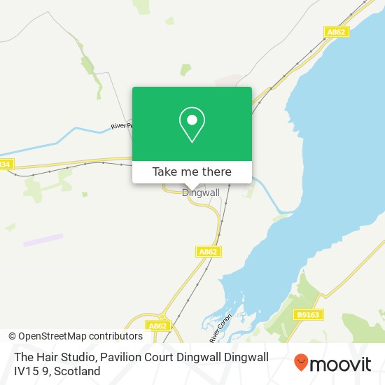 The Hair Studio, Pavilion Court Dingwall Dingwall IV15 9 map