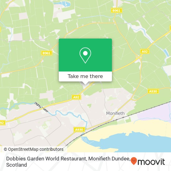 Dobbies Garden World Restaurant, Monifieth Dundee map