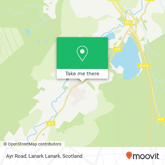 Ayr Road, Lanark Lanark map