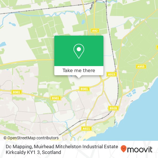 Dc Mapping, Muirhead Mitchelston Industrial Estate Kirkcaldy KY1 3 map