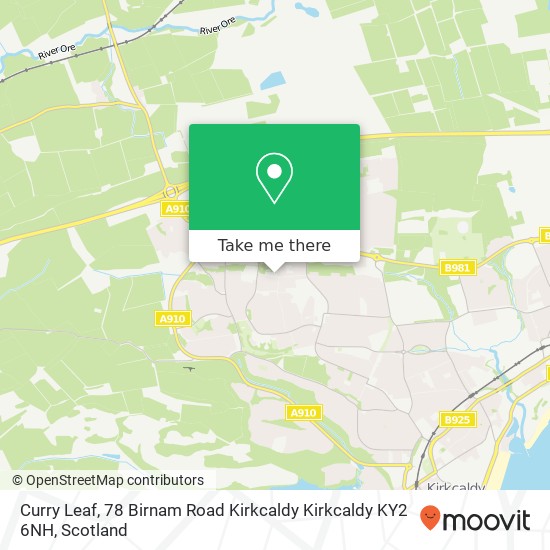 Curry Leaf, 78 Birnam Road Kirkcaldy Kirkcaldy KY2 6NH map