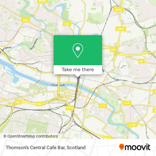 Thomson's Central Cafe Bar map