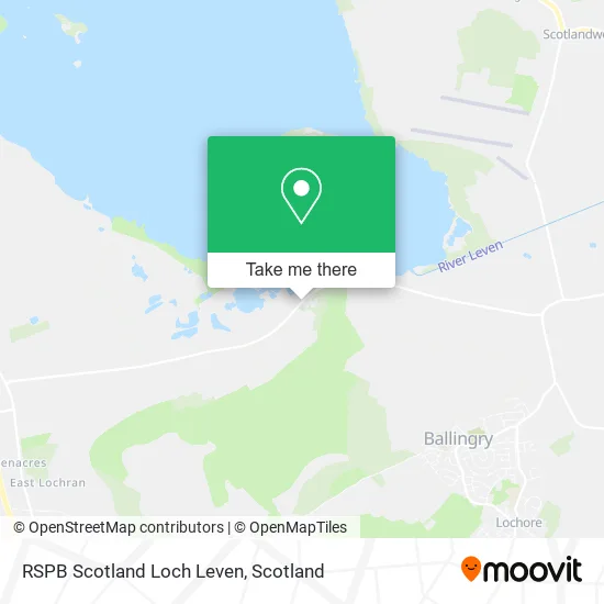 RSPB Scotland Loch Leven map