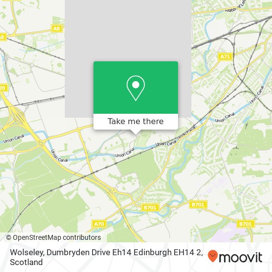 Wolseley, Dumbryden Drive Eh14 Edinburgh EH14 2 map