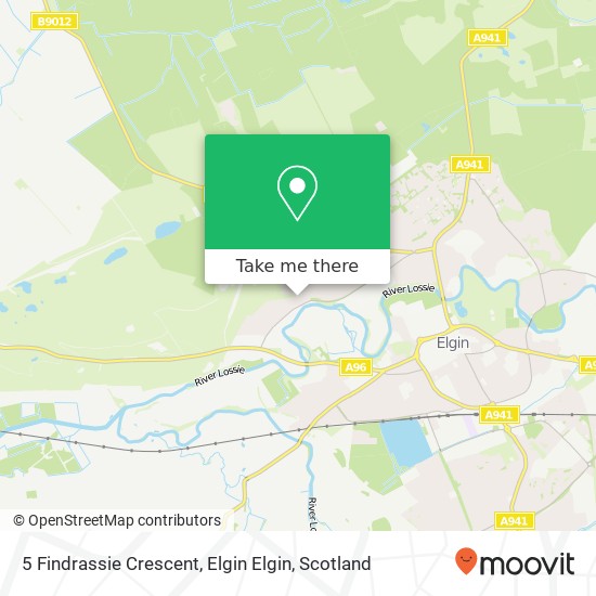 5 Findrassie Crescent, Elgin Elgin map